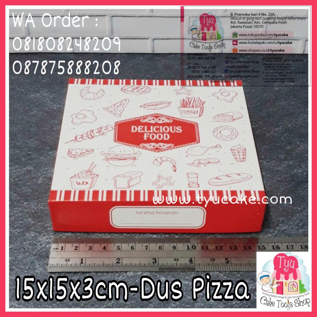

15x15x3cm-Dus Pizza
