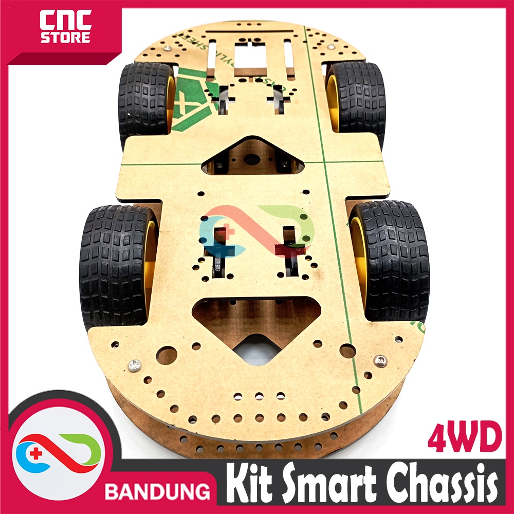 KIT SMART CHASSIS 4WD WHEEL DRIVE RC ARDUINO RASPBERRY ABS