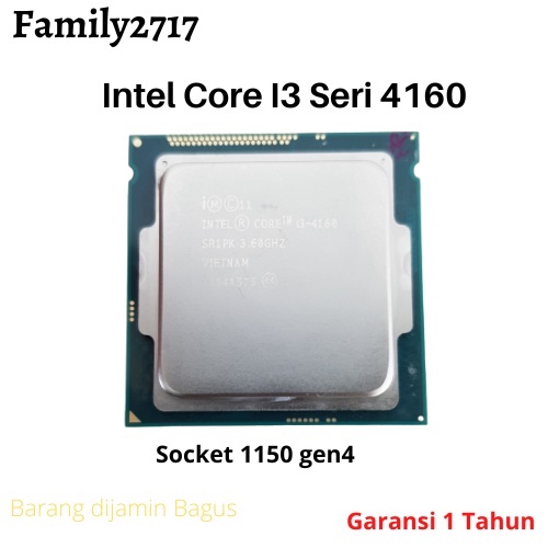 Procsesor core i3 seri 4160 intel
