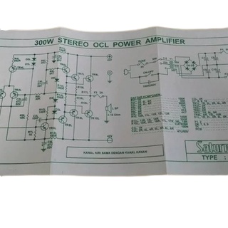 PCB 300W Stereo OCL Power Amplifier S-066