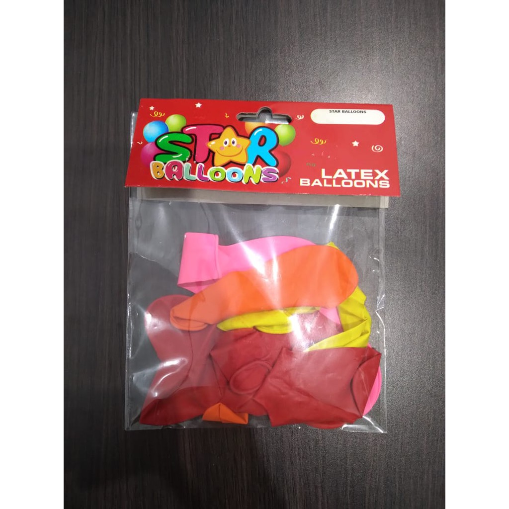 Balon Hati Polos Isi 10pcs mix warna/ campur warna /Balon Love /Balon Dekorasi /Balon Latex