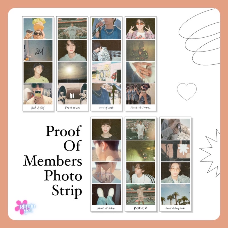 Photostrip BTS Proof Of Inspiration Members Edition