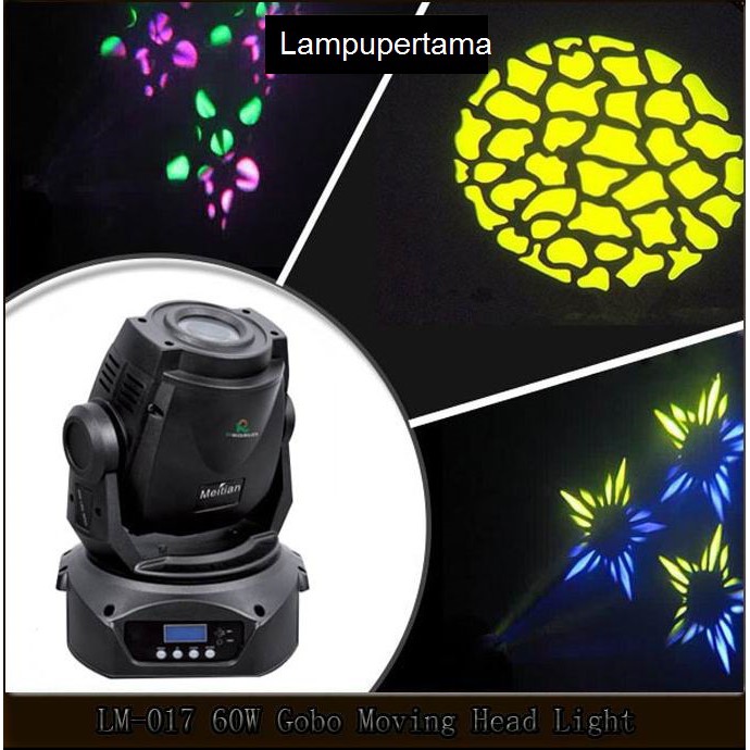 LAMPU BEAM MINI LED MOVING HEAD STAGE LIGHT 60W LM017