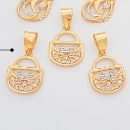 LIONTIN EMAS ASLI KADAR 375 8K LIONTIN KALUNG DEWASA KASUAL TAS HERMEY MINIMALIS MASA KINI BEST SELL