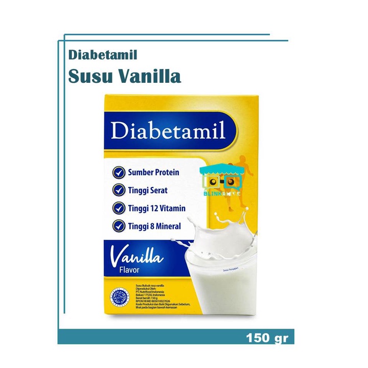 Susu Diabetamil Vanilla 150 gr Diet Tinggi Serat