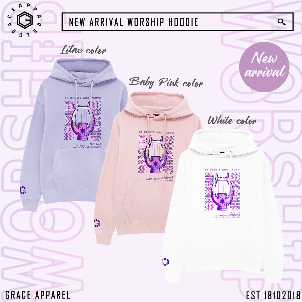 HOODIE ROHANI — WORSHIP (KECAPI)