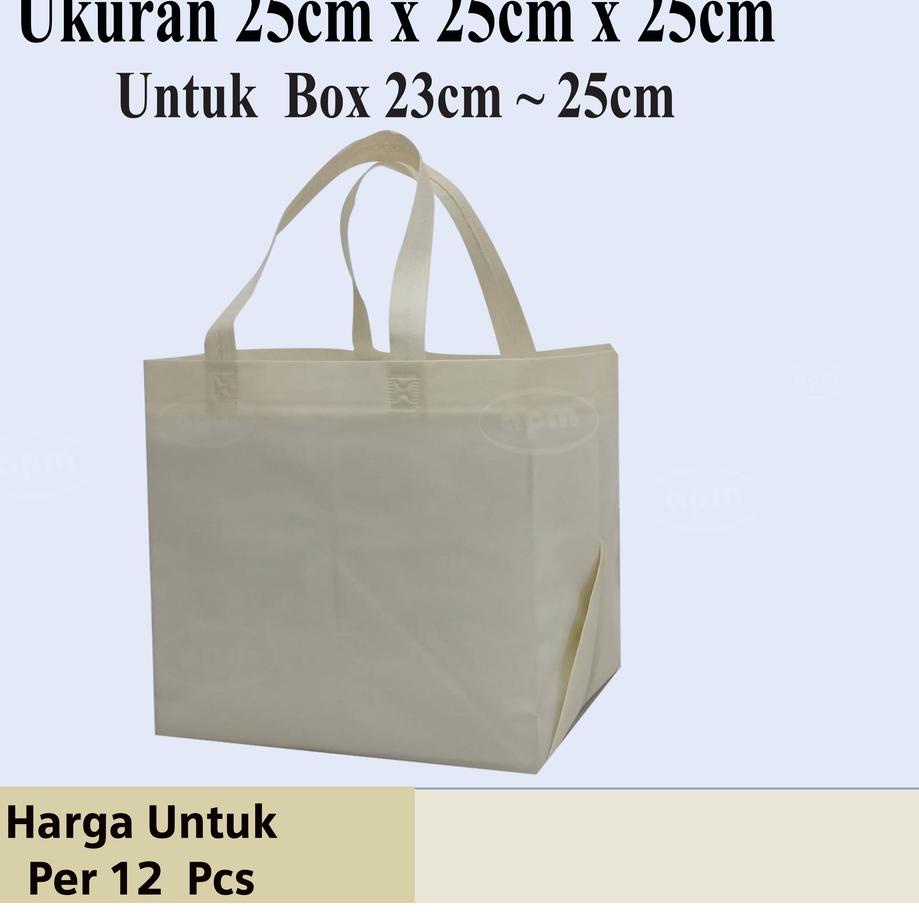 

➺ Tas Spunbond Kotak Ukuran 25cm x 25cm x25cm ֍