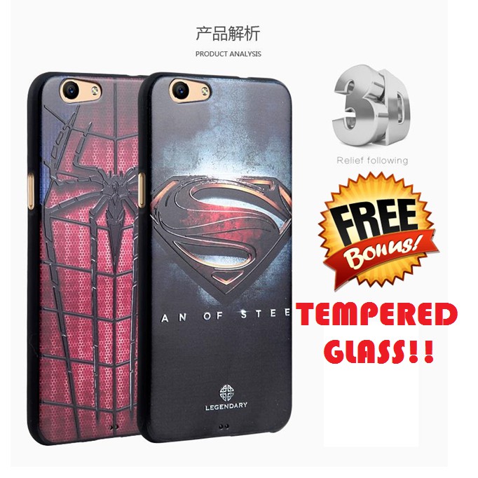 KEREN BANGET SILIKON SUPERHERO Oppo F1s A59 soft case back cover casing bumper hp