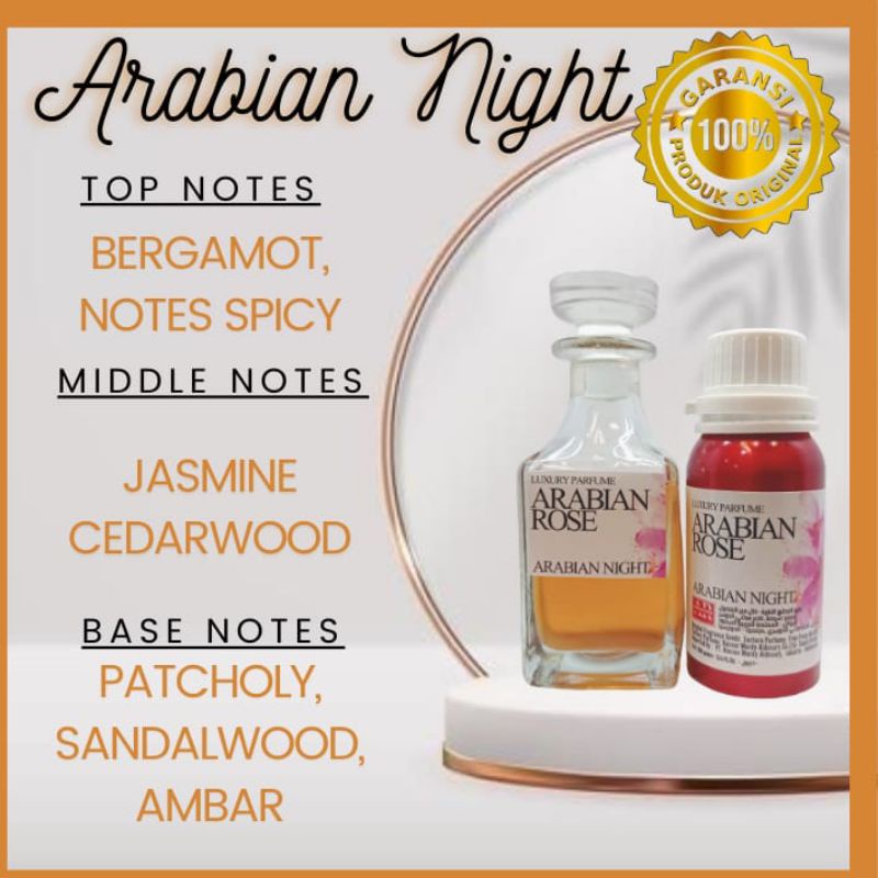 Arabian rose / arabian night 100ml / parfum sholat / parfum sunnah/ non alkohol