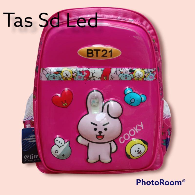 Cod!!Tas Ransel Sekolah Anak Bts Timbul Tas Sd Cewek Lampu Led Nyala