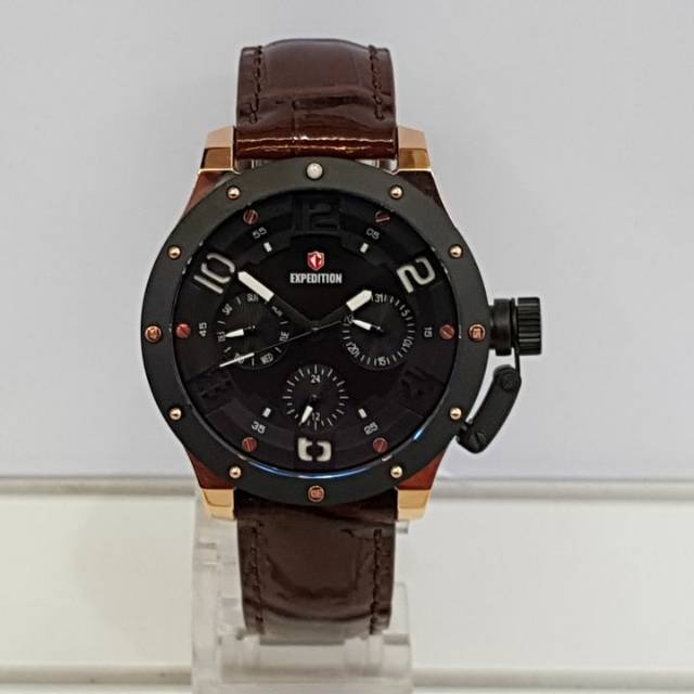 Jam tangan expedition e6381 wanita dark rose gold