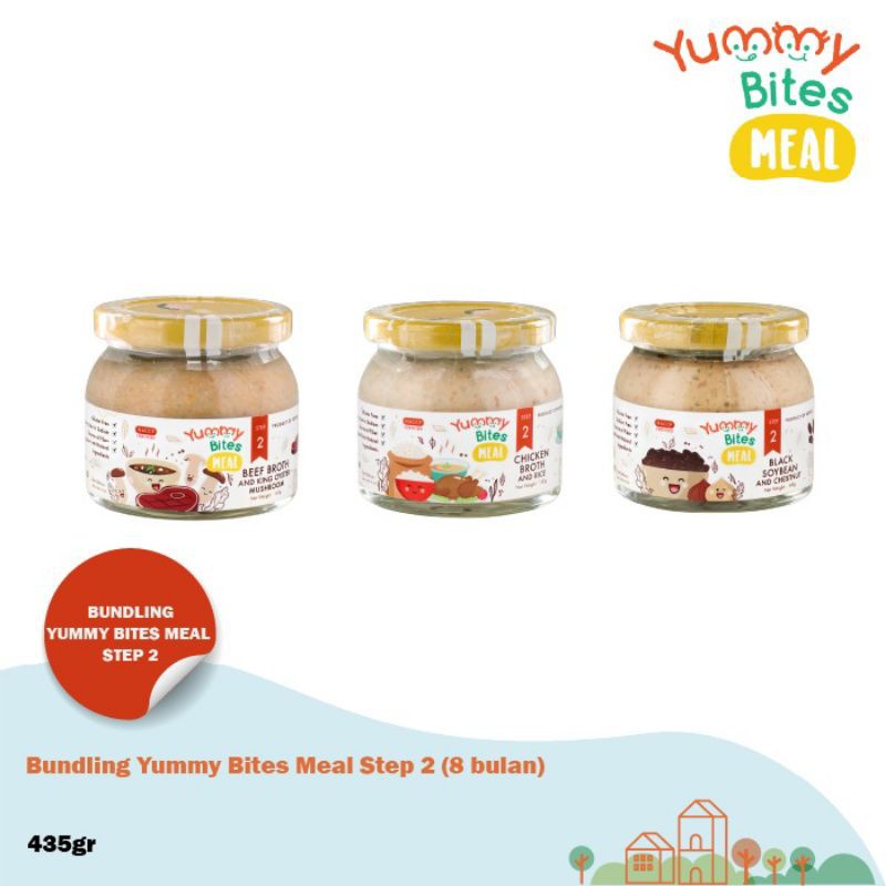 yummy bites meal step2 145g (8 bulan)/ Makanan bayi