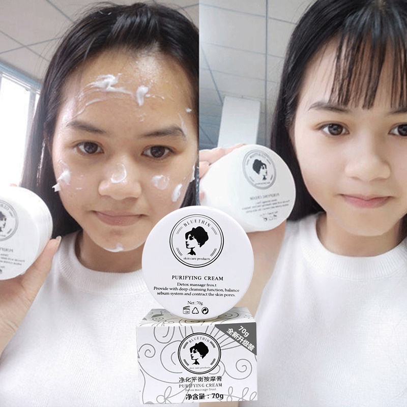 Krim Alat Detox Krim Krim Detoks Racun Wajah Purify Balance Cream Face Massage Whiteninng-70gr