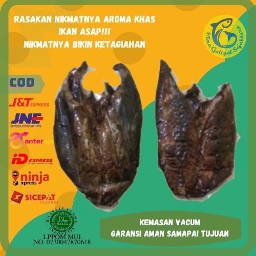 IKAN ASAP CAKALANG FUFU TANPA KEPALA TERMURAH BERAT BERSIH 1 KG kemasan Vacum