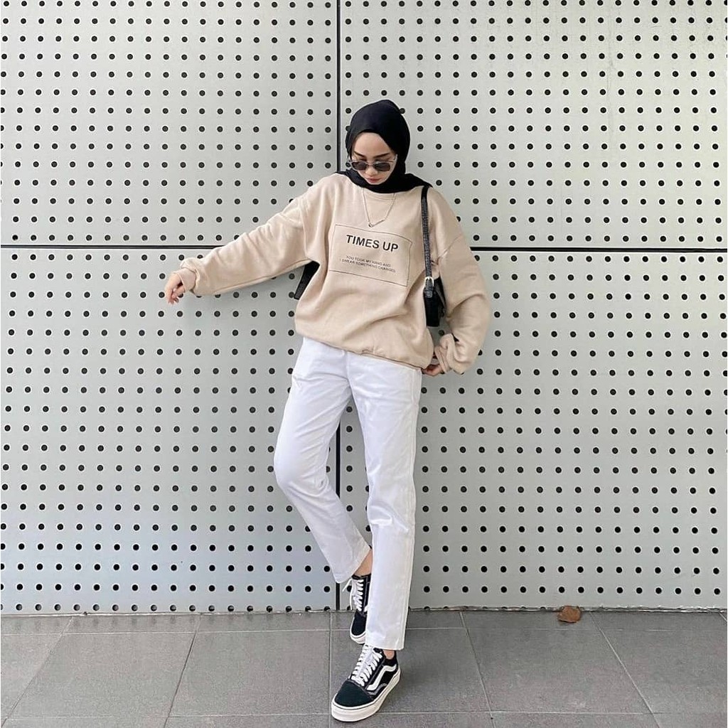 TIMES UP SWEATER UNISEX - ATASAN KEKINAIN PREMIUM