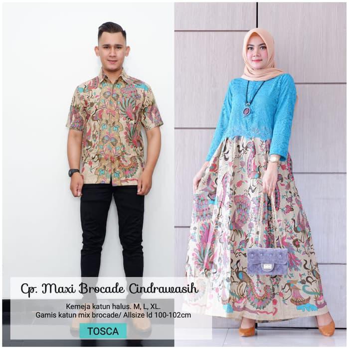 Terpopuler Batik Couple / Batik Sarimbit Gamis Brokat Cendrawasih