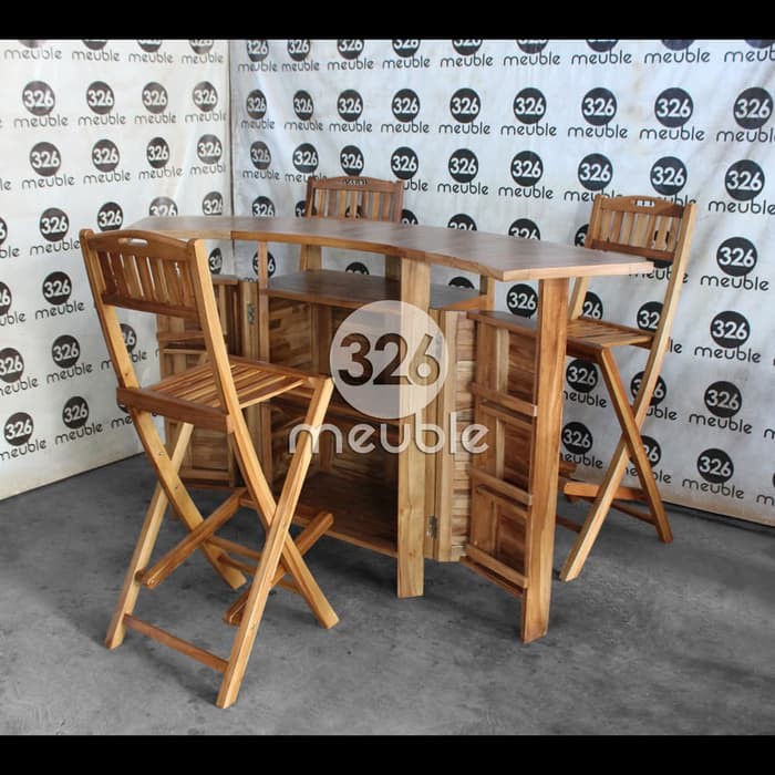 Meja Bar Jati Meja Mini Bar Meja Cafe Jati Mini Bar FULL Jati Asli JEPARA