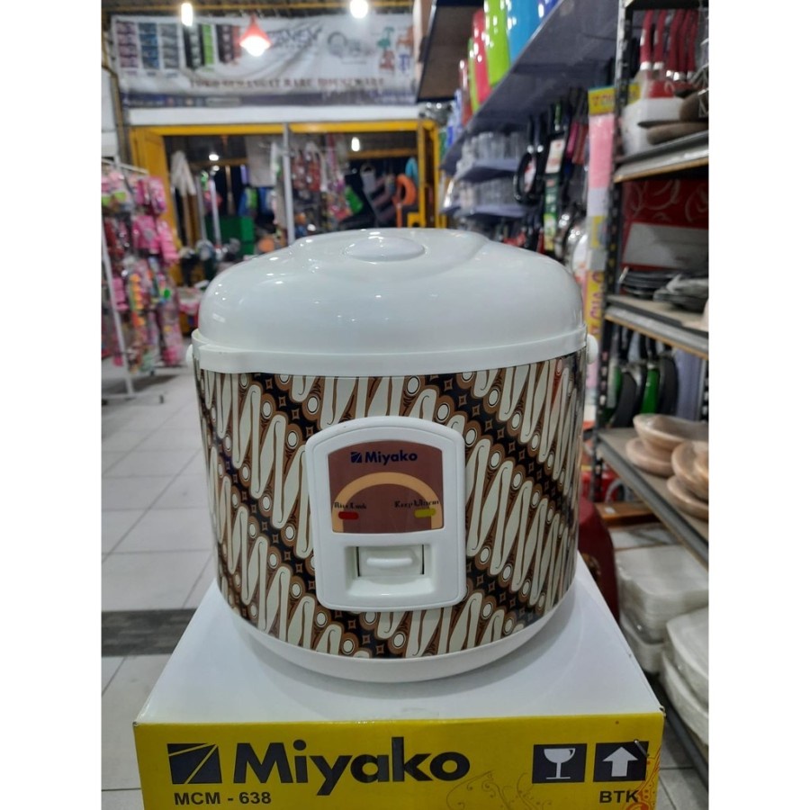 MIYAKO Magic Com 1.8 Liter / Rice Cooker 3in1 MCM 638 BTK PRG - Garansi Resmi 1 Tahun