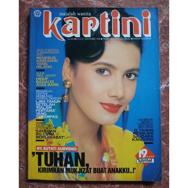 Majalah Kartini No. 495 Tahun 1993 - Artikel Krisdayanti - Michael Jackson