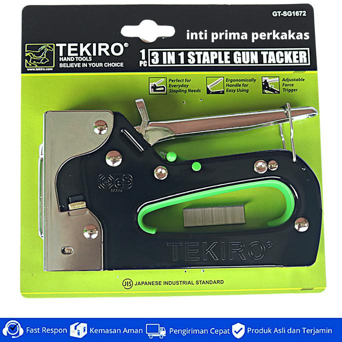

Murah Tekiro Staples Tembak 6 - 14 Mm Staple Gun Tacker 3 In 1 Steples