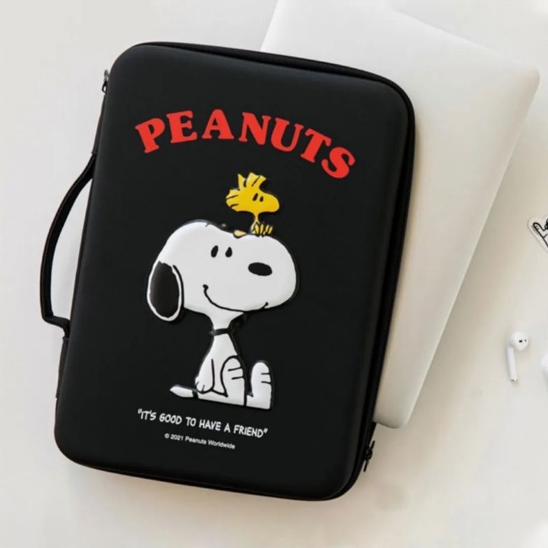 Slevee Tas Laptop Notebook Ipad case karakter Snoopy