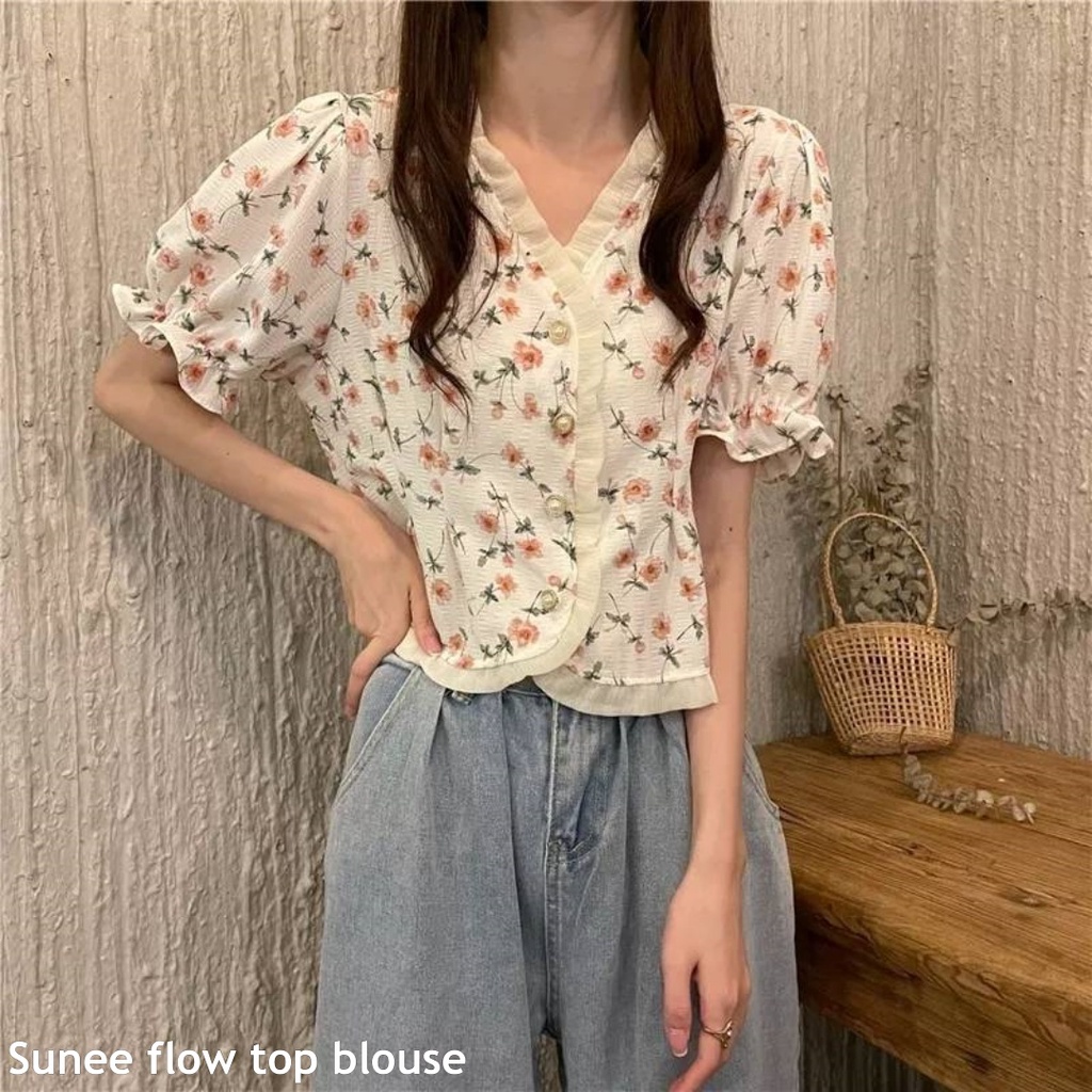 Sunee flow top blouse - Thejanclothes