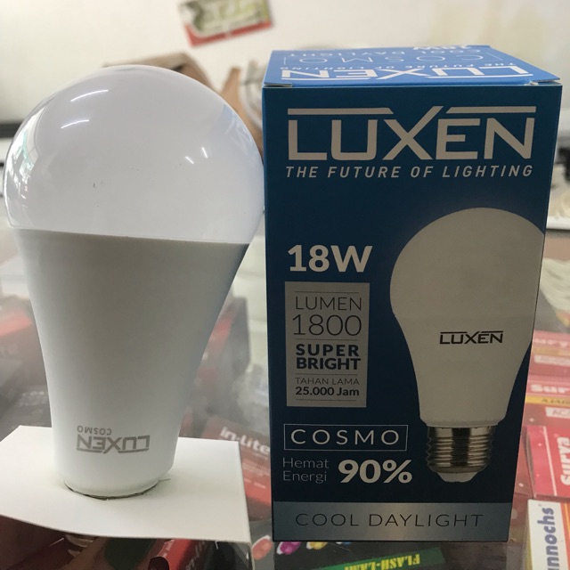 Luxen Lampu Led Bulb 18w 18 Watt 18 W 18Watt 18W Lampu Garansi 1 Tahun