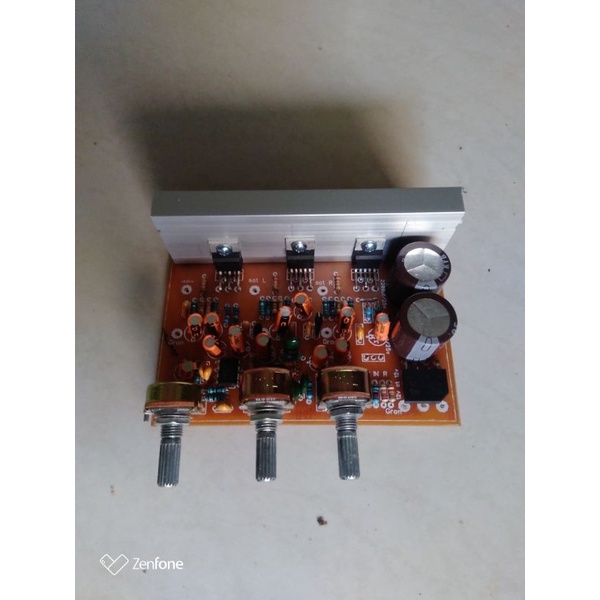 PRODUK ASLI Kit Mini Amplifier 2.1 Diy Home Theater 25W+50W **