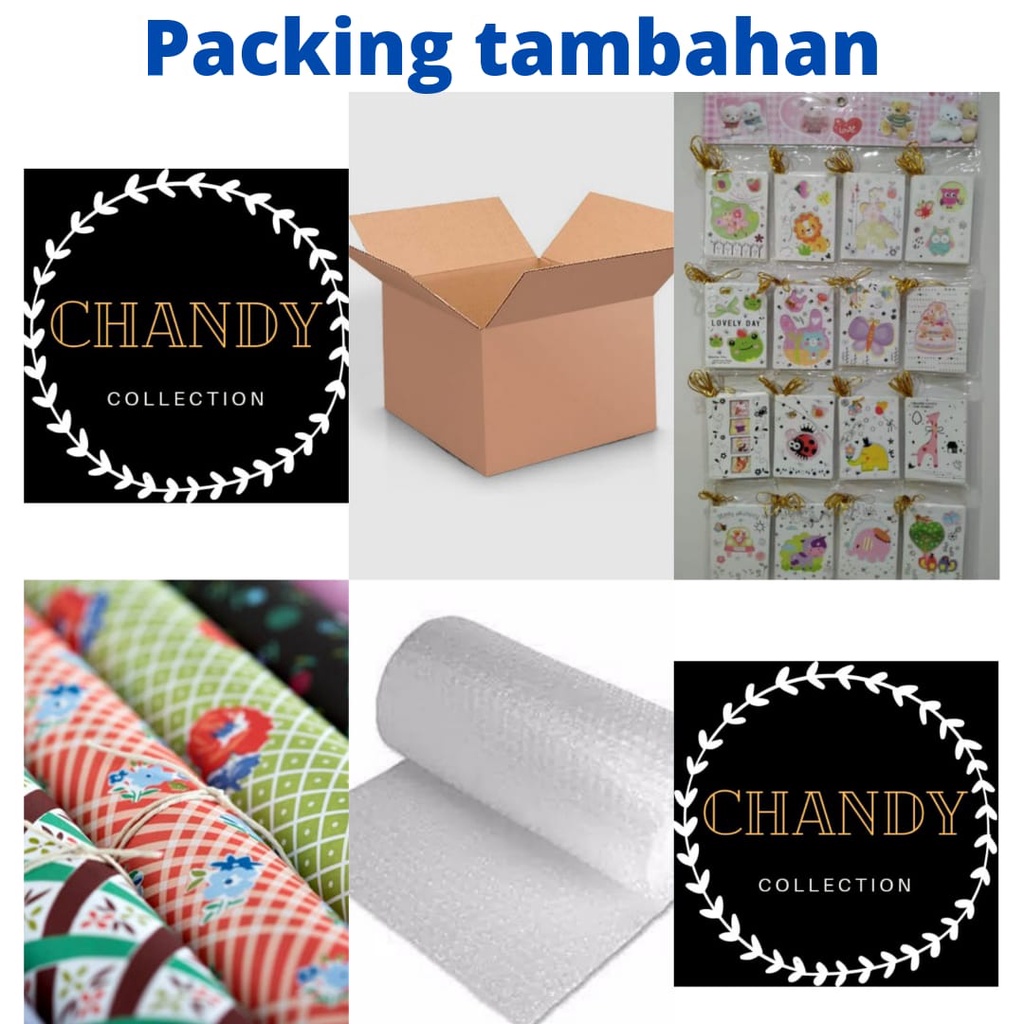 

TAMBAHAN PACKING BUBBLEWRAP KARDUS KERTAS KADO KARTU UCAPAN