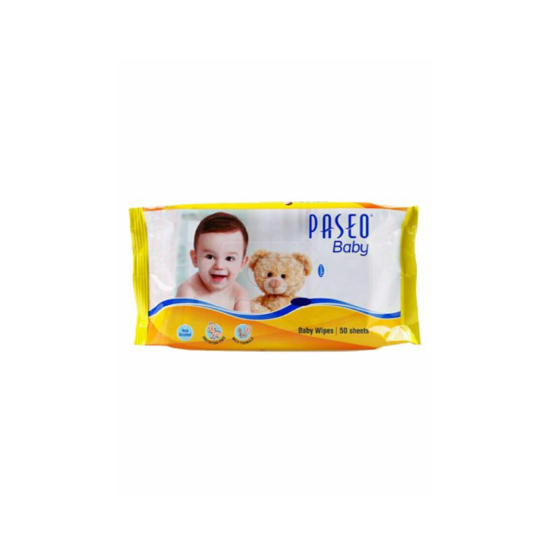 Paseo baby wipes 50's
