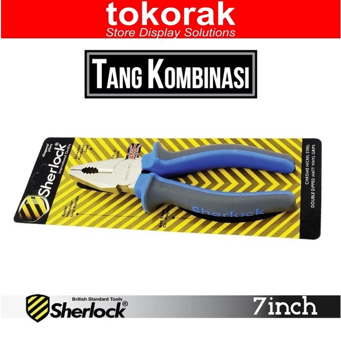 TANG KOMBINASI 7 INCH SHERLOCK 7&quot; COMBINATION PLIERS 7INCH 6&quot; 6 INCH