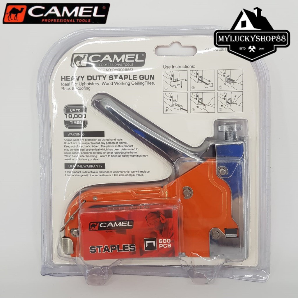 Camel Mesin Tembak Heavy Duty Staple Gun Staples Jok Gun Tacker 4-14mm