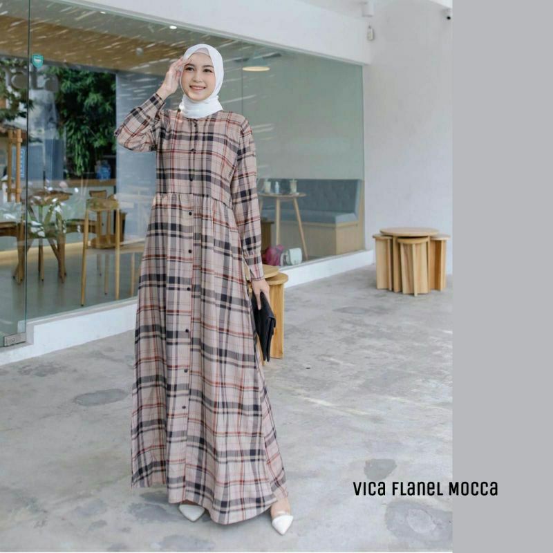 Gamis Rayon Viscose Payung Busui Panjang LD 100cm - 120cm