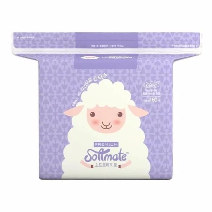 Softmate premium tissue baby wipes [160's] TISSUE BAYI PREMIUM