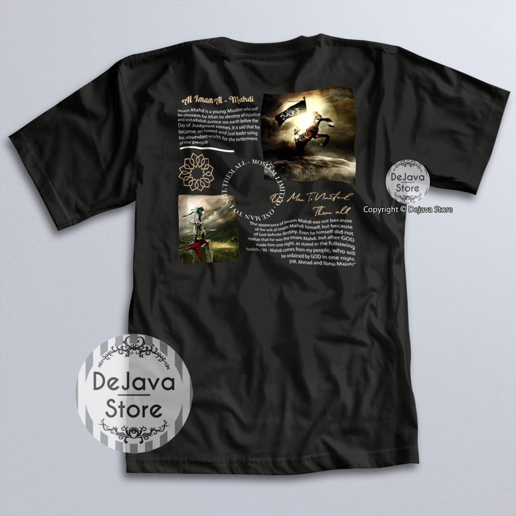 Kaos Dakwah Islami IMAM MAHDI The Guided One Baju Fashion Muslim Sejarah Islam Sahabat Nabi | 9364