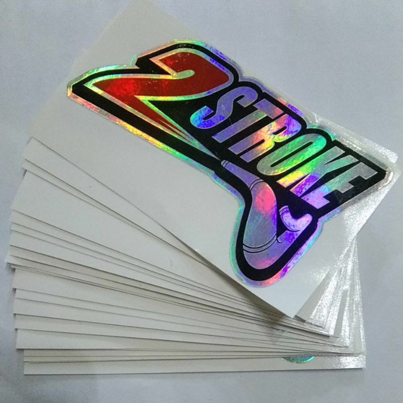 stiker 2 stroke hologram