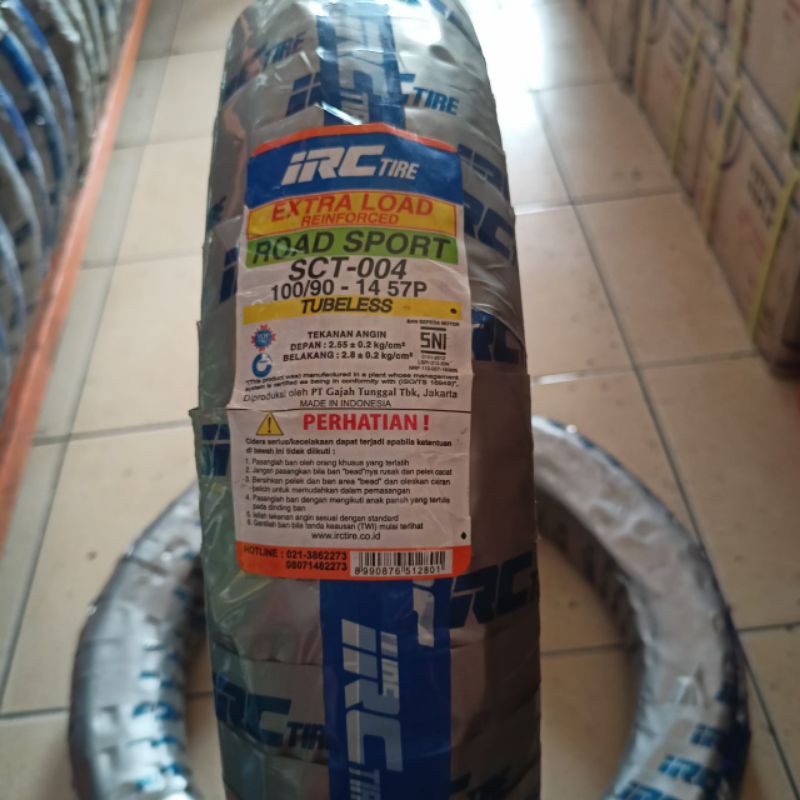 Ban Luar IRC 100/90-14 Tubeless