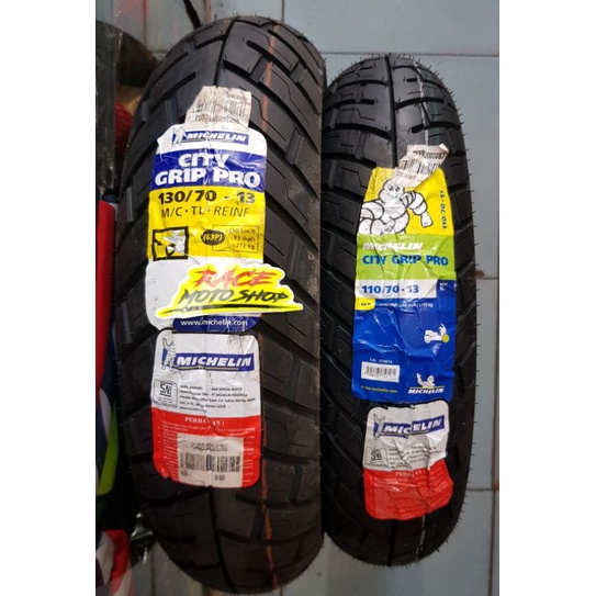 (MICHELIN) - BAN LUAR MICHELIN 110/70-13 DAN 130/70-13 CITY GRIP PRO BAN LUAR DEPAN BELAKANG YAMAHA 