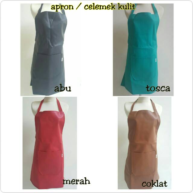 CELEMEK KULIT TAHAN AIR WATERPROOF APRON OSCAR