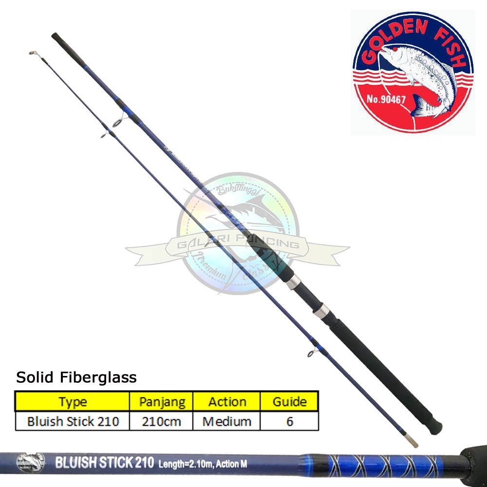 Joran Pancing Goldenfish Bluish Stick 210 Solid Fiberglass