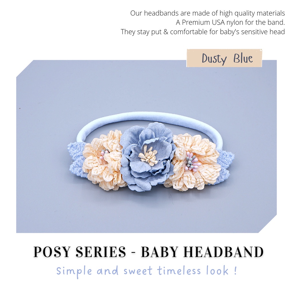 Aksesoris Rambut/HEADBAND POSY SERIES/Bandana Bayi&amp;Anak Perempuan