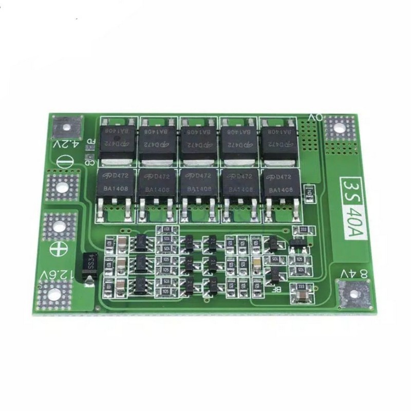 BMS 3S 4S 40A 12.6V Modul Pelindung Baterai 18650 BALANCE/ENHANCE