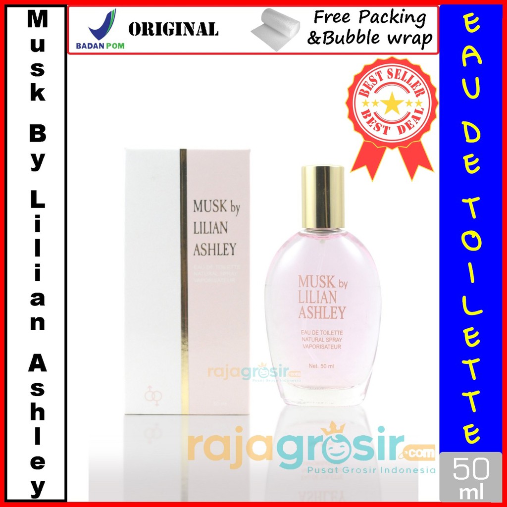 MUSK BY LILIAN ASHLEY 50ML : SATIN PARFUM ORIGINAL UNTUK WANITA MURAH BERKUALITAS