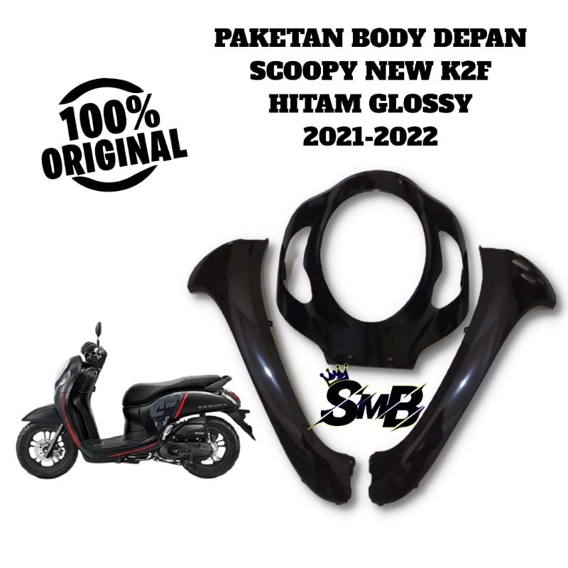 Cover body depan tameng panel depan sayap kanan kiri panel tameng depan Scoopy new esp prestige K2F 