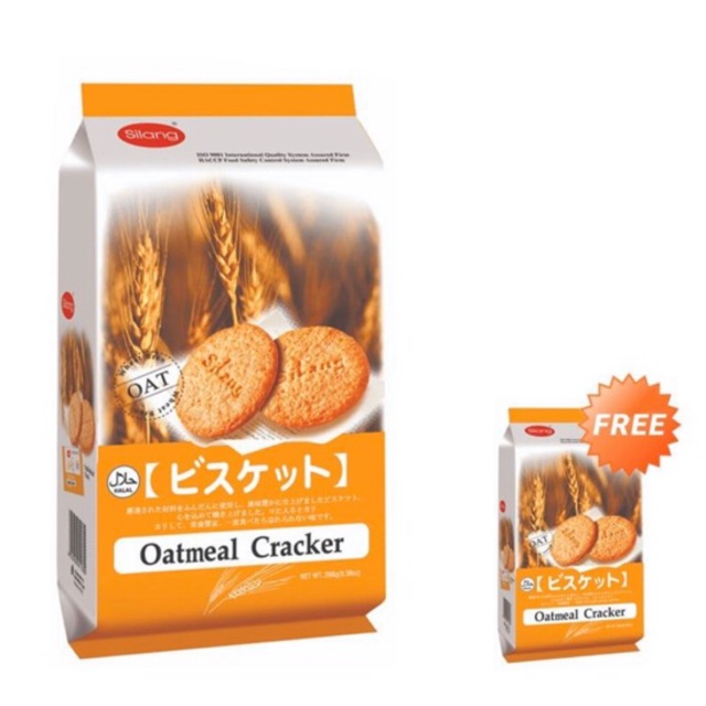PROMO BUY 1 GET 1 FREE Cracker gandum Silang Black Biskuit Malaysia 266 gr