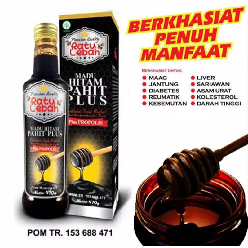 madu hitam propolis pahit ratu lebah