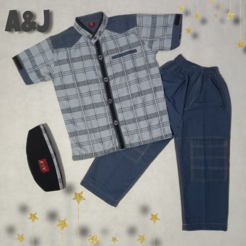 Koko anak motif kotak