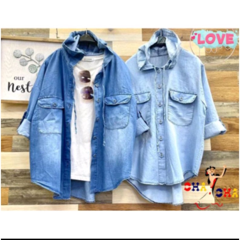 HOODIE DENIM WANITA/HOODIE LUBANA DENIM/HOODIE WANITA/HOODIE