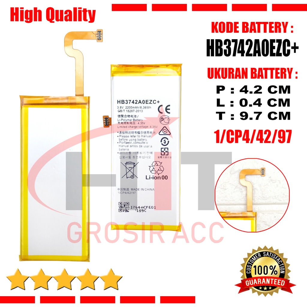 Baterai Battery For Huawei P8 LITE / P8 PLUS HB3742A0EZC+