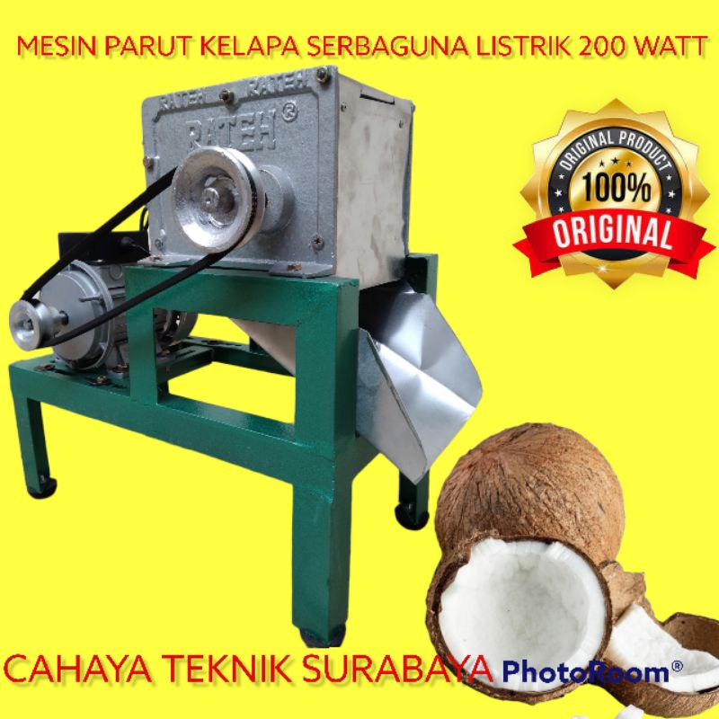 Jual MESIN PARUT PEMARUT KELAPA RATIH SERBAGUNA LISTRIK 200 WATT